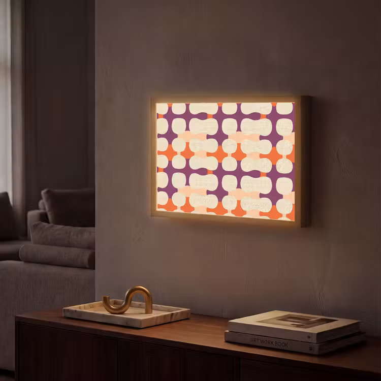 Lightbox - Wandlamp - Modern - Patroon - Kleurrijk — 2