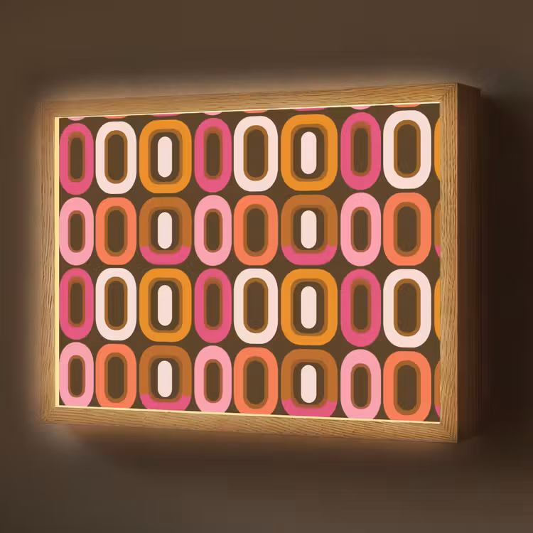 Lightbox - Wandlamp - Modern - Retro - Kleurrijk — 1