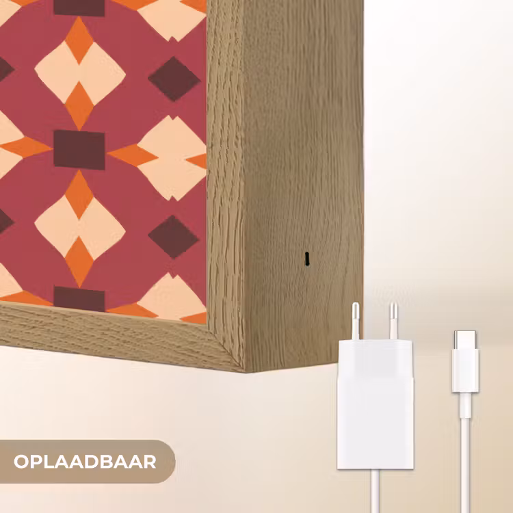 Lightbox - Wandlamp - Retro - Patroon - Kleurrijk — 7