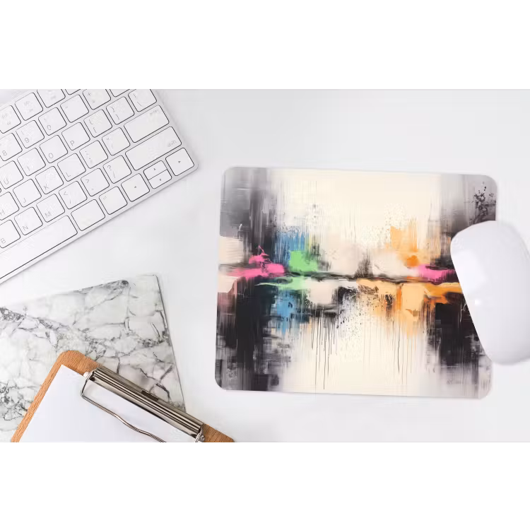 Muismat - Abstract - Kleurexplosie - Landschap — 2