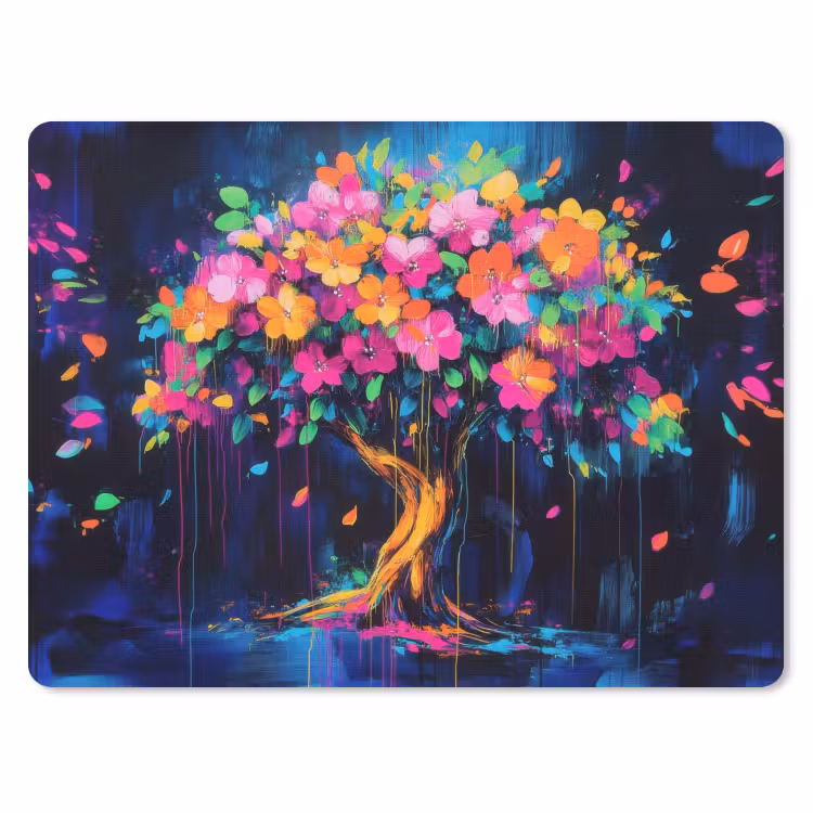 Muismat - Boom - Bloemen - Magisch - Gekleurde — 1