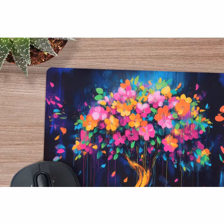 Muismat - Boom - Bloemen - Magisch - Gekleurde — 4