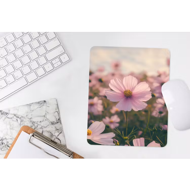 Muismat - Bloemen - Paars - Wazig — 4