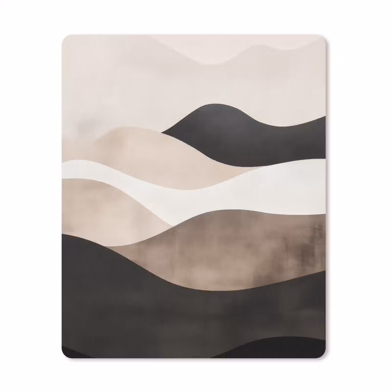 Muismat - Abstract - Landschap - Golven - Crèmekleur — 1