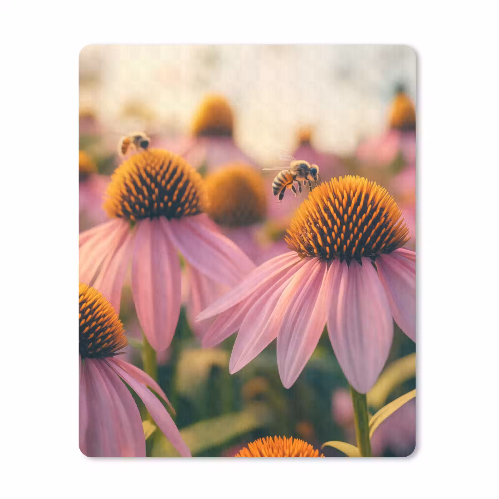 Muismat - Bloemen - Paars - Bijen — 1