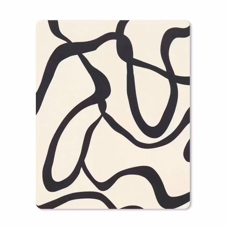 Muismat - Abstract - Lijnen - Modern - Beige — 1