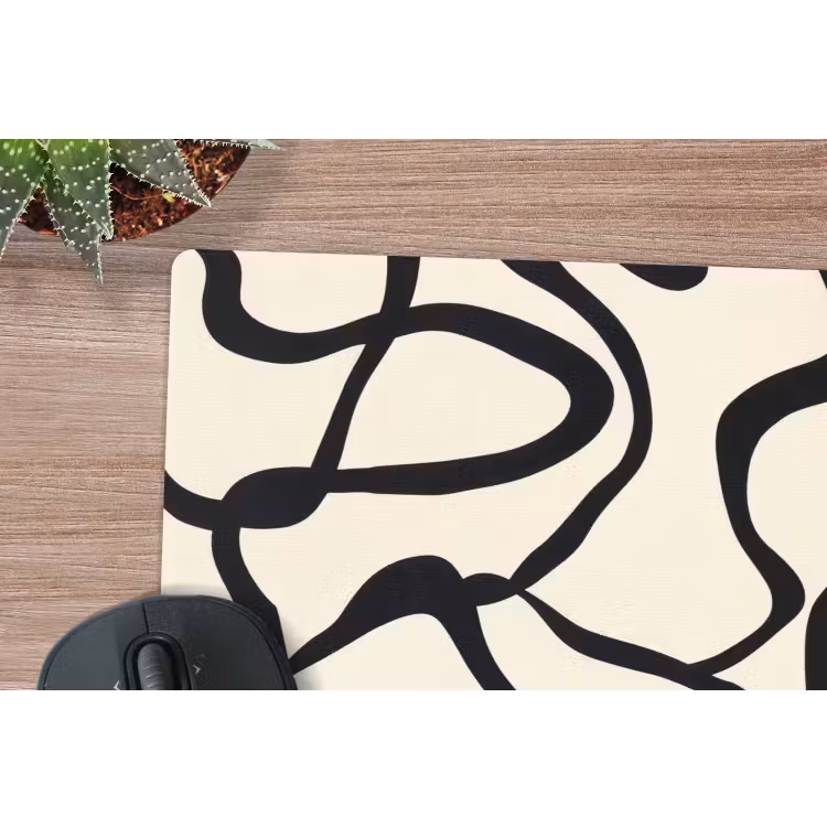 Muismat - Abstract - Lijnen - Modern - Beige — 5