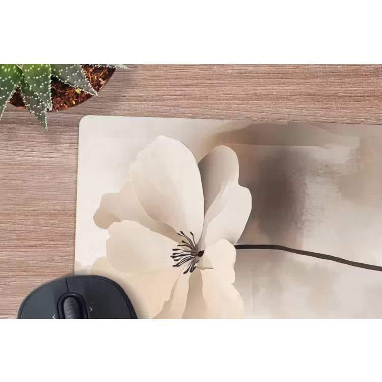 Muismat - Bloem - Beige - Verf - Schaduw — 5