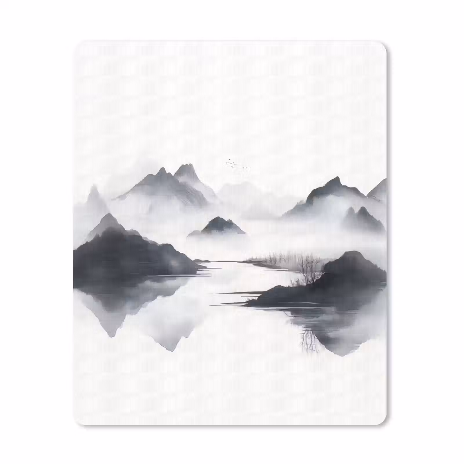 Muismat - Bergen - Mistig - Water - Wit — 1