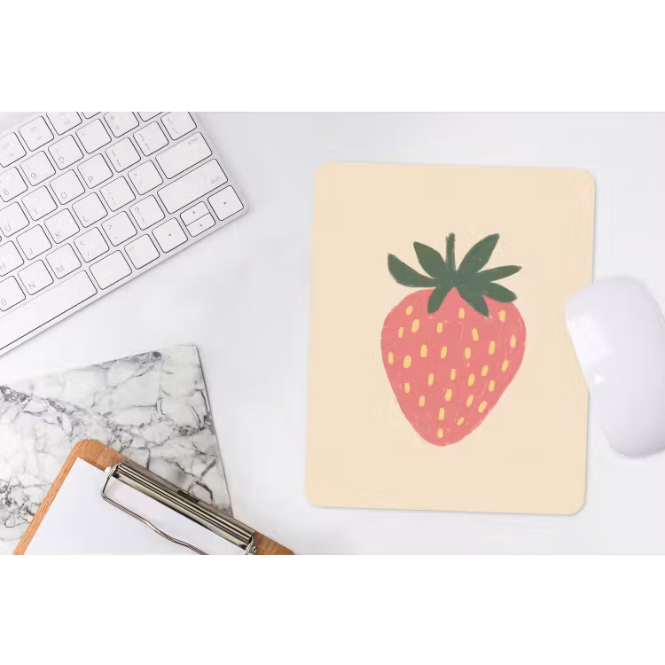 Muismat - Aardbei - Minimalistisch - Rood - Fruit — 4