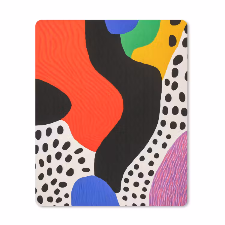 Muismat - Abstract - Vormen - Kleuren - Stippen — 1