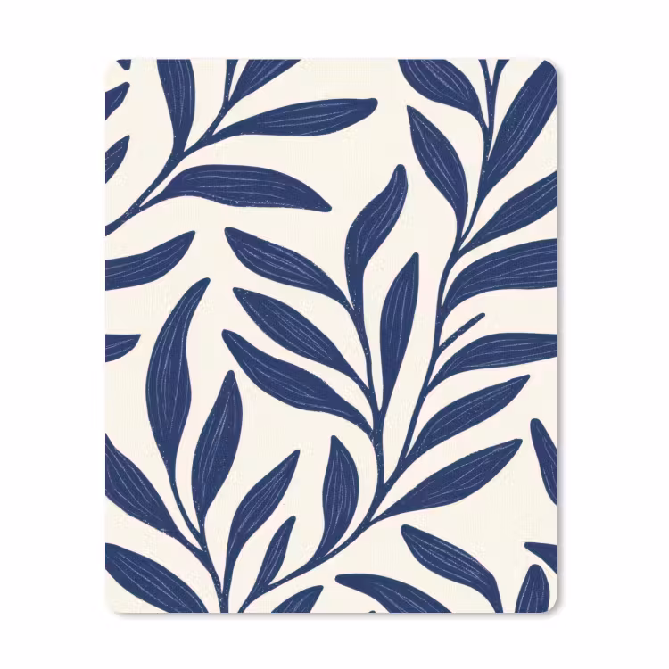 Muismat - Bladeren - Klimop - Donkerblauw — 1