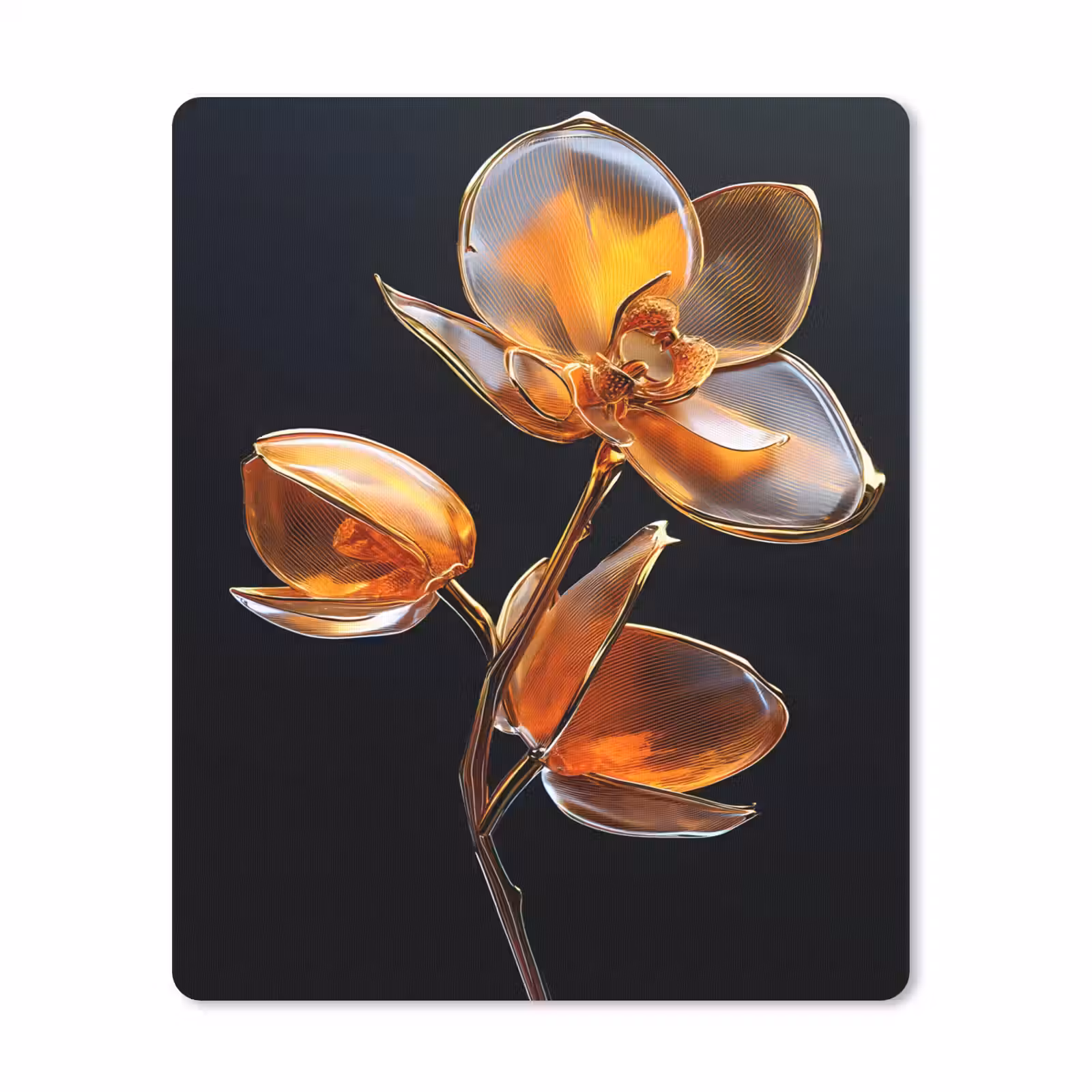 Muismat - Bloem - Orchidee - Oranje — 1