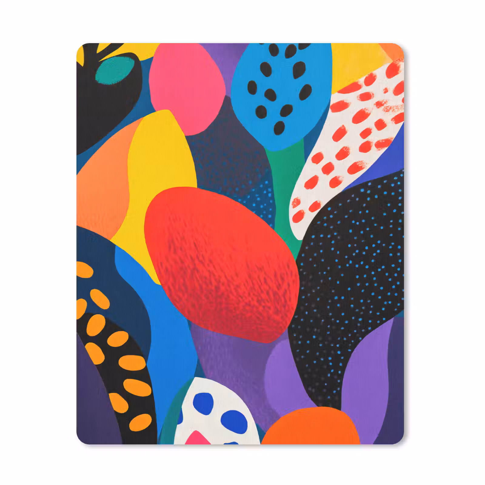 Muismat - Bloemen - Bladeren - Abstract - Rood — 1