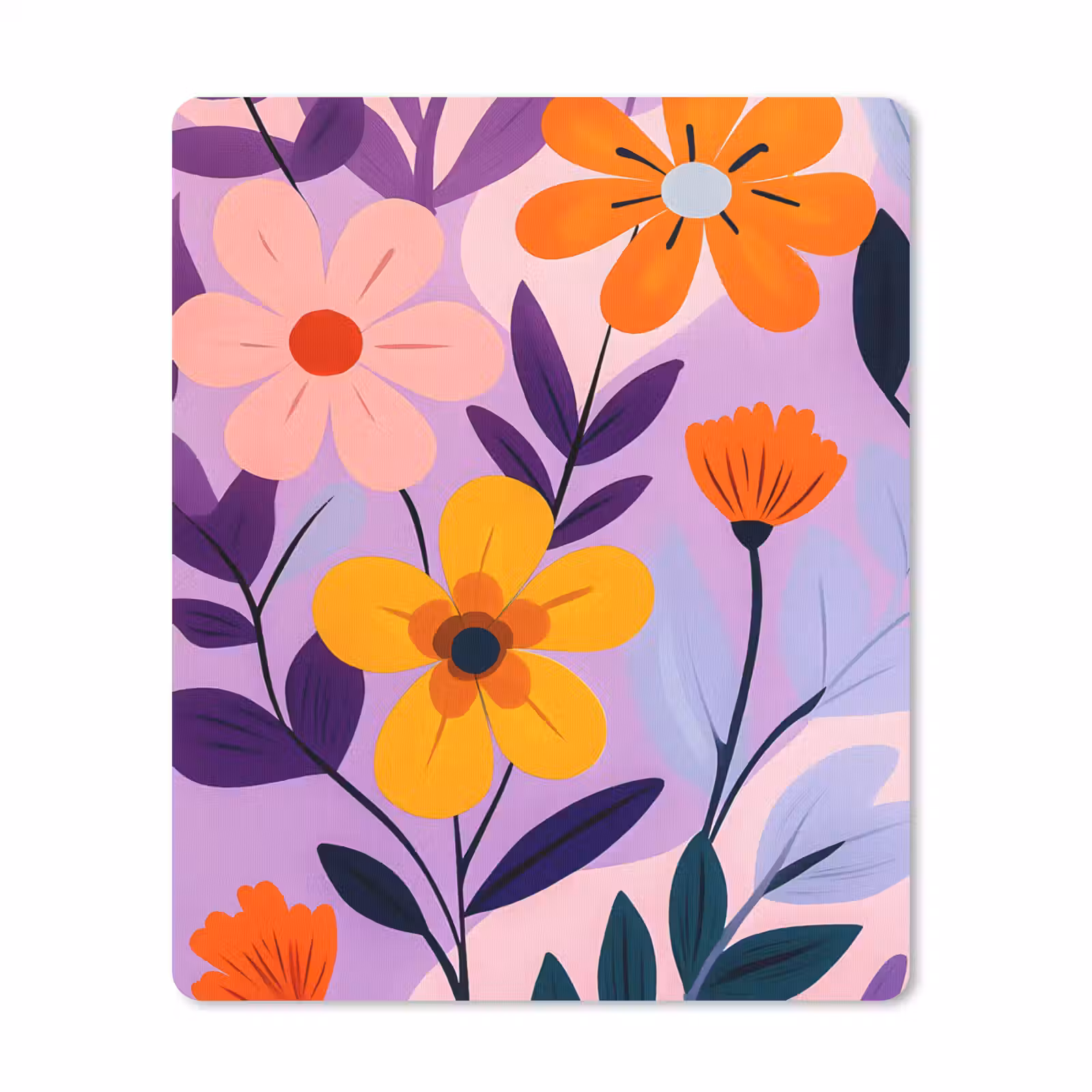 Muismat - Bloemen - Kleurrijk - Bladeren — 1