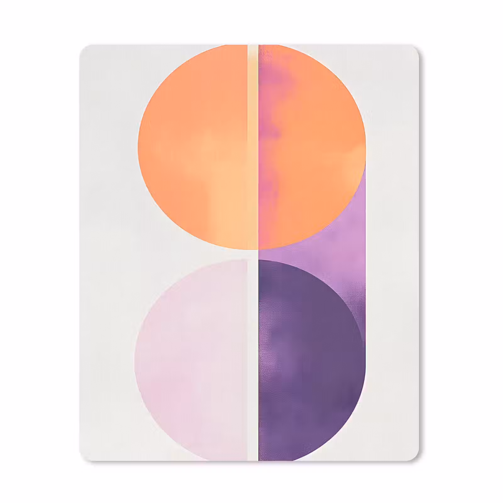 Muismat - Cirkels - Abstract - Paars — 1