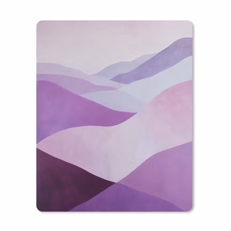 Muismat - Abstract - Heuvels - Landschap - Paars — 1