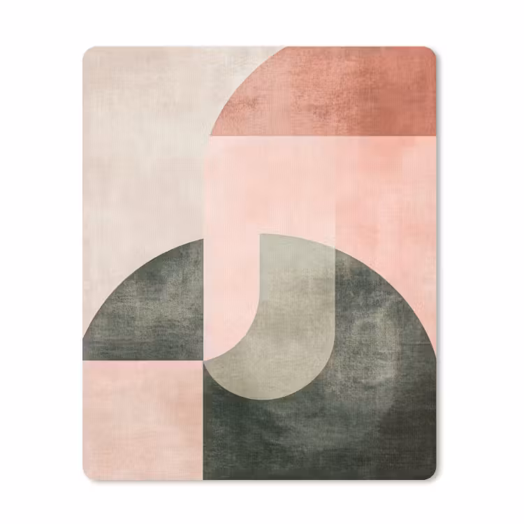 Muismat - Cirkel - Abstract - Roze — 1