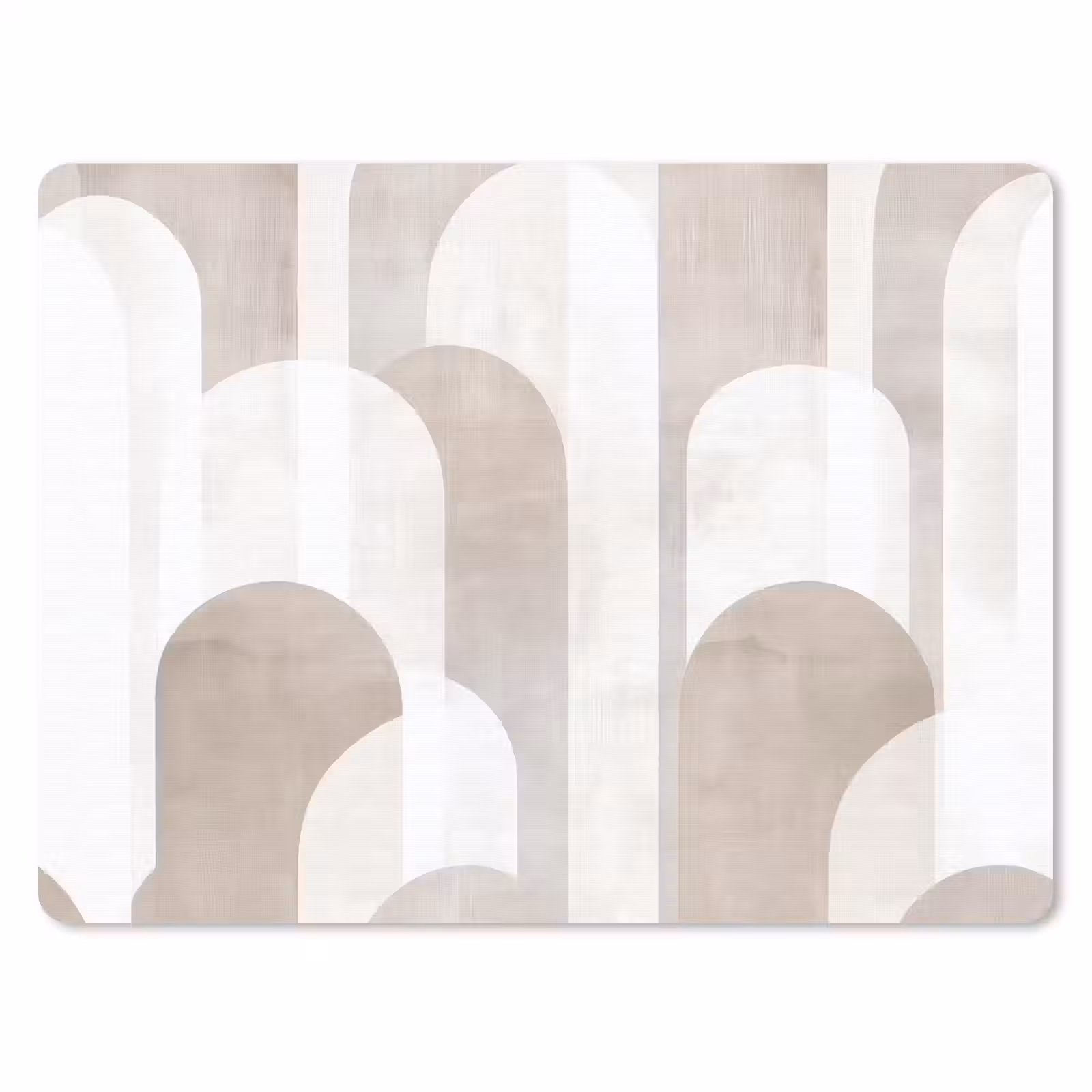 Muismat - Abstracte bogen - Modern - Beige — 1