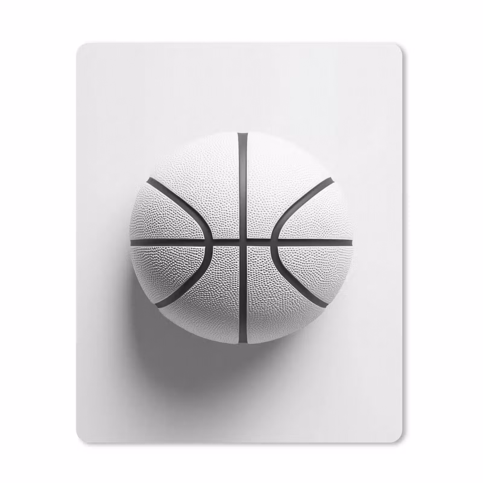Muismat - Basketbal - Wit - Schaduw - Lijnen — 1