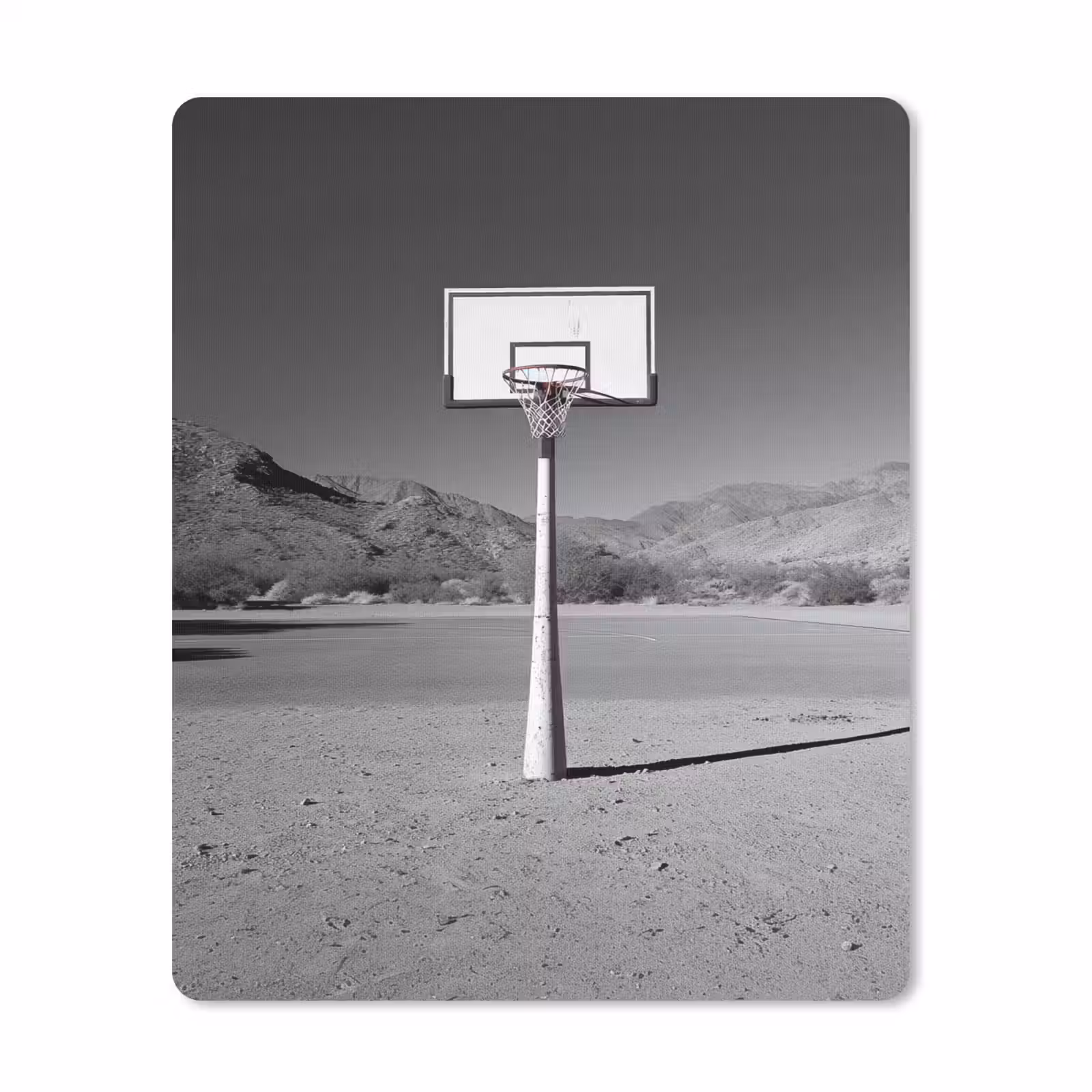 Muismat - Basketbalpaal - Landschap - Zand - Wit — 1