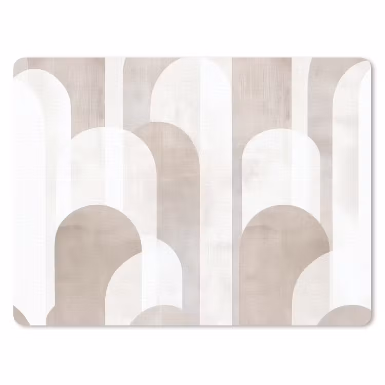 Muismat - Abstracte bogen - Modern - Beige — 1