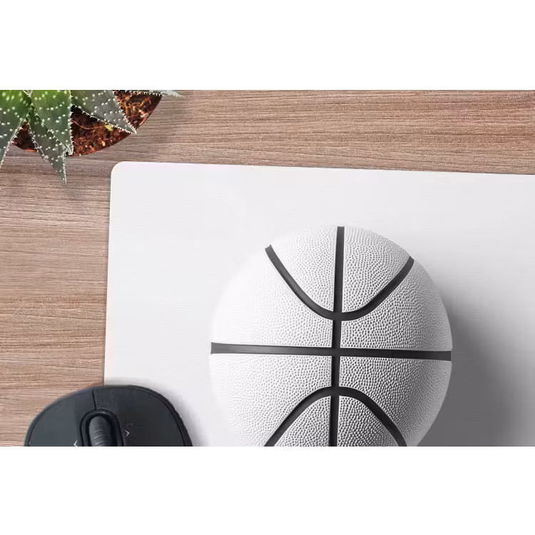 Muismat - Basketbal - Wit - Schaduw - Lijnen — 5