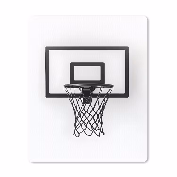 Muismat - Basketbalbord - Minimalistisch - Zwart — 1