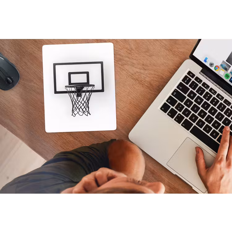 Muismat - Basketbalbord - Minimalistisch - Zwart — 2