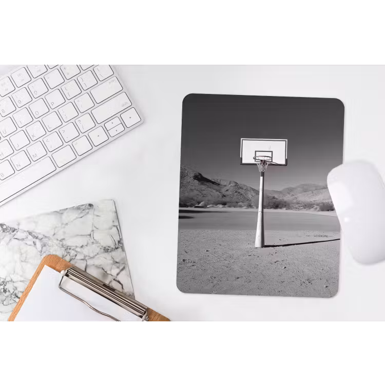 Muismat - Basketbalpaal - Landschap - Zand - Wit — 4