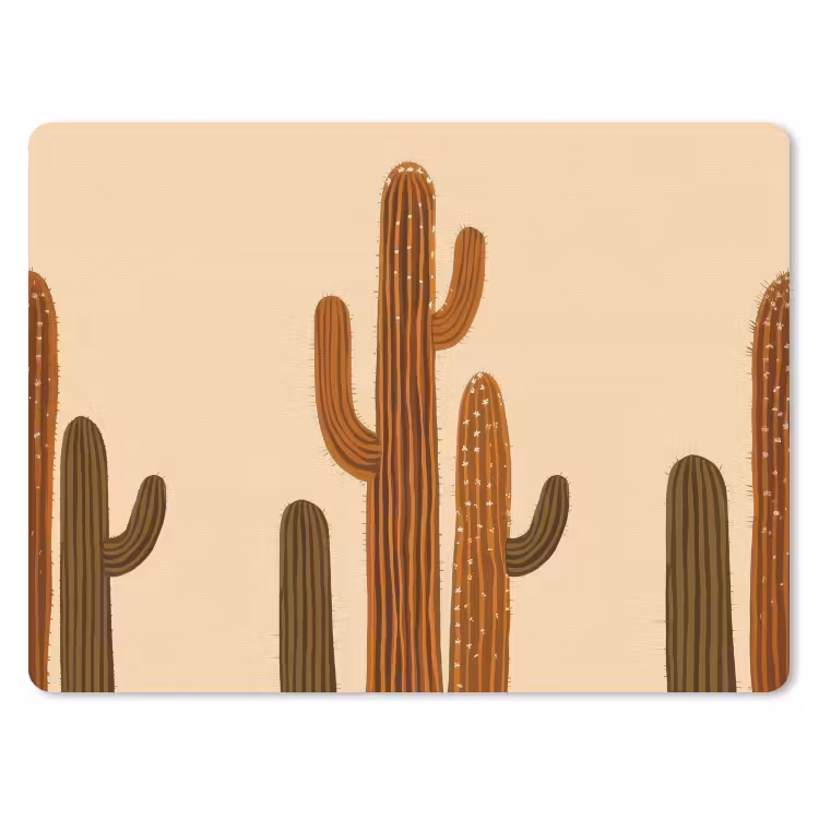 Muismat - Cactus - Woestijn - Zand - Bruin — 1