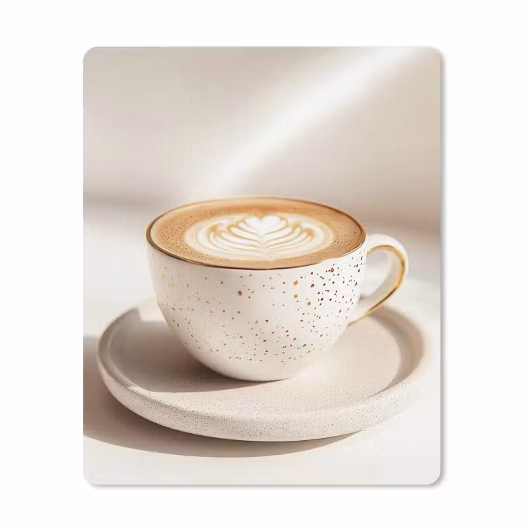 Muismat - Cappuccino - Schuim - Schotel - Beige — 1