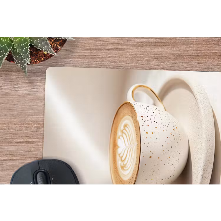 Muismat - Cappuccino - Schuim - Schotel - Beige — 5