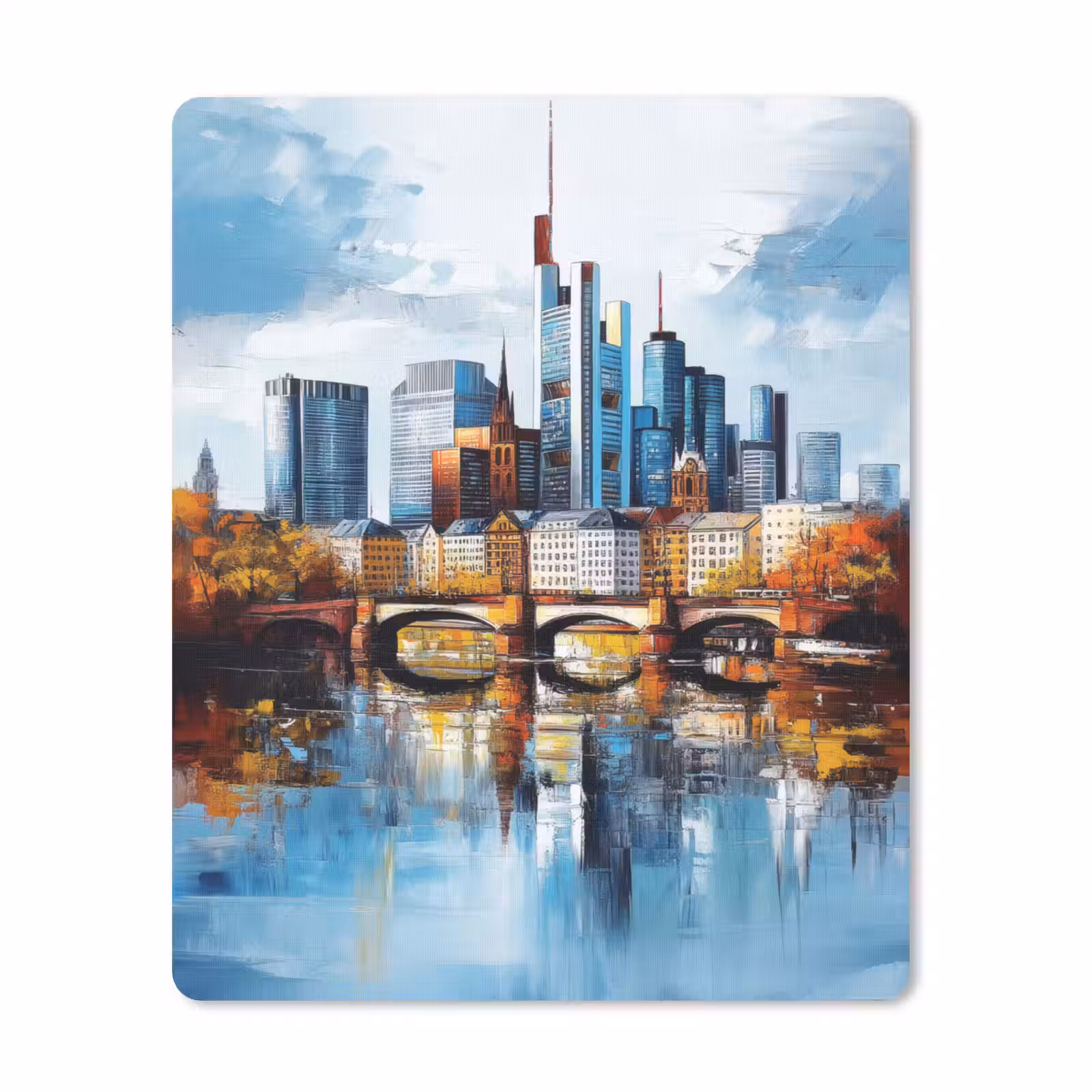 Muismat - Bomen Frankfurt- Stad - Skyline - Brug — 1