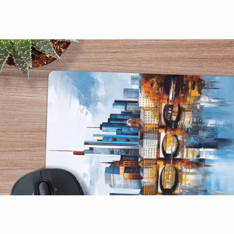 Muismat - Bomen Frankfurt- Stad - Skyline - Brug — 5