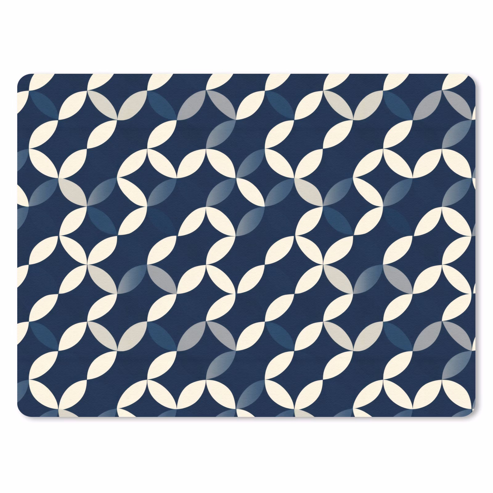 Muismat - Abstract - Patroon - Blauw — 1