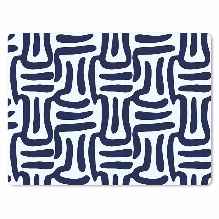 Muismat - Abstract - Modern - Blauw — 1