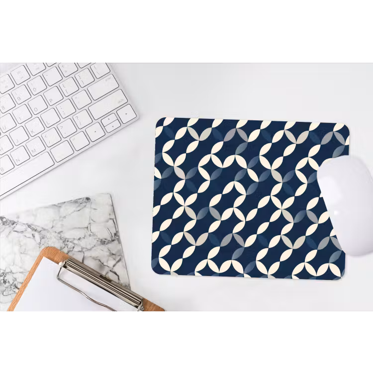 Muismat - Abstract - Patroon - Blauw — 2