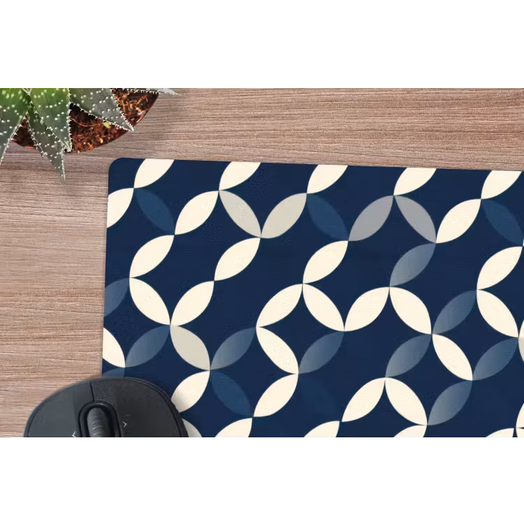 Muismat - Abstract - Patroon - Blauw — 4
