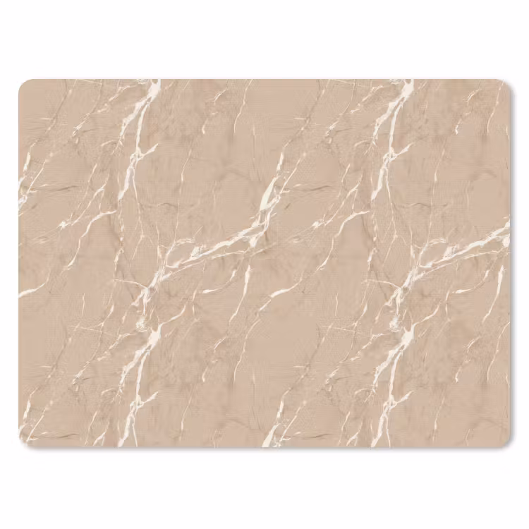 Muismat - Beige - Marmer - Organisch - Wit — 1