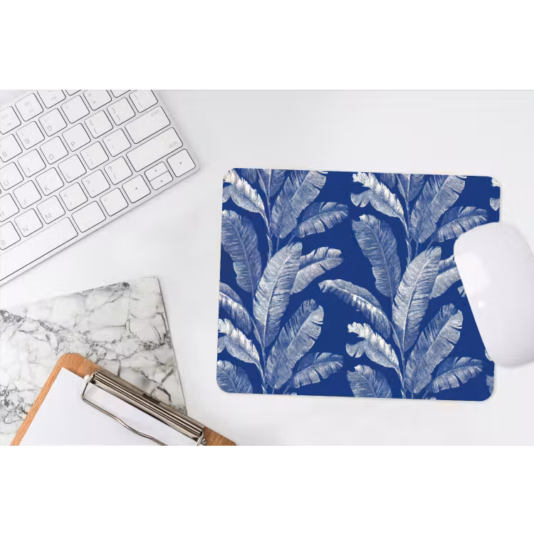 Muismat - Blad - Palm - Blauw — 2