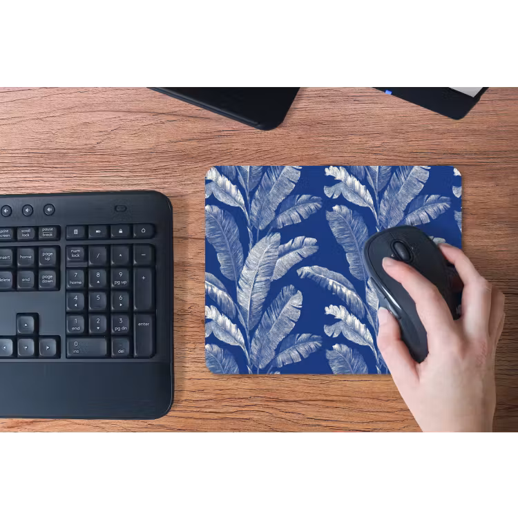 Muismat - Blad - Palm - Blauw — 3
