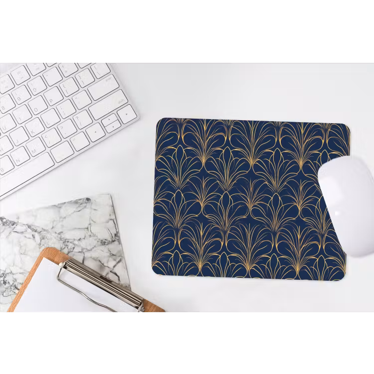 Muismat - Deco - Waaier - Blauw — 2