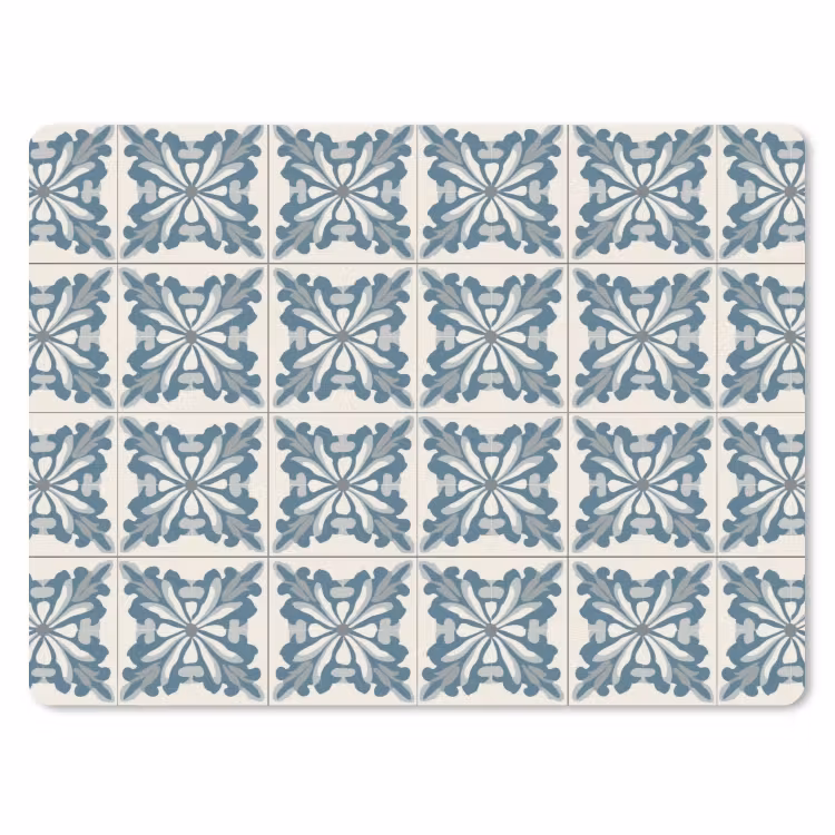 Muismat - Dessin - Tegel - Blauw — 1