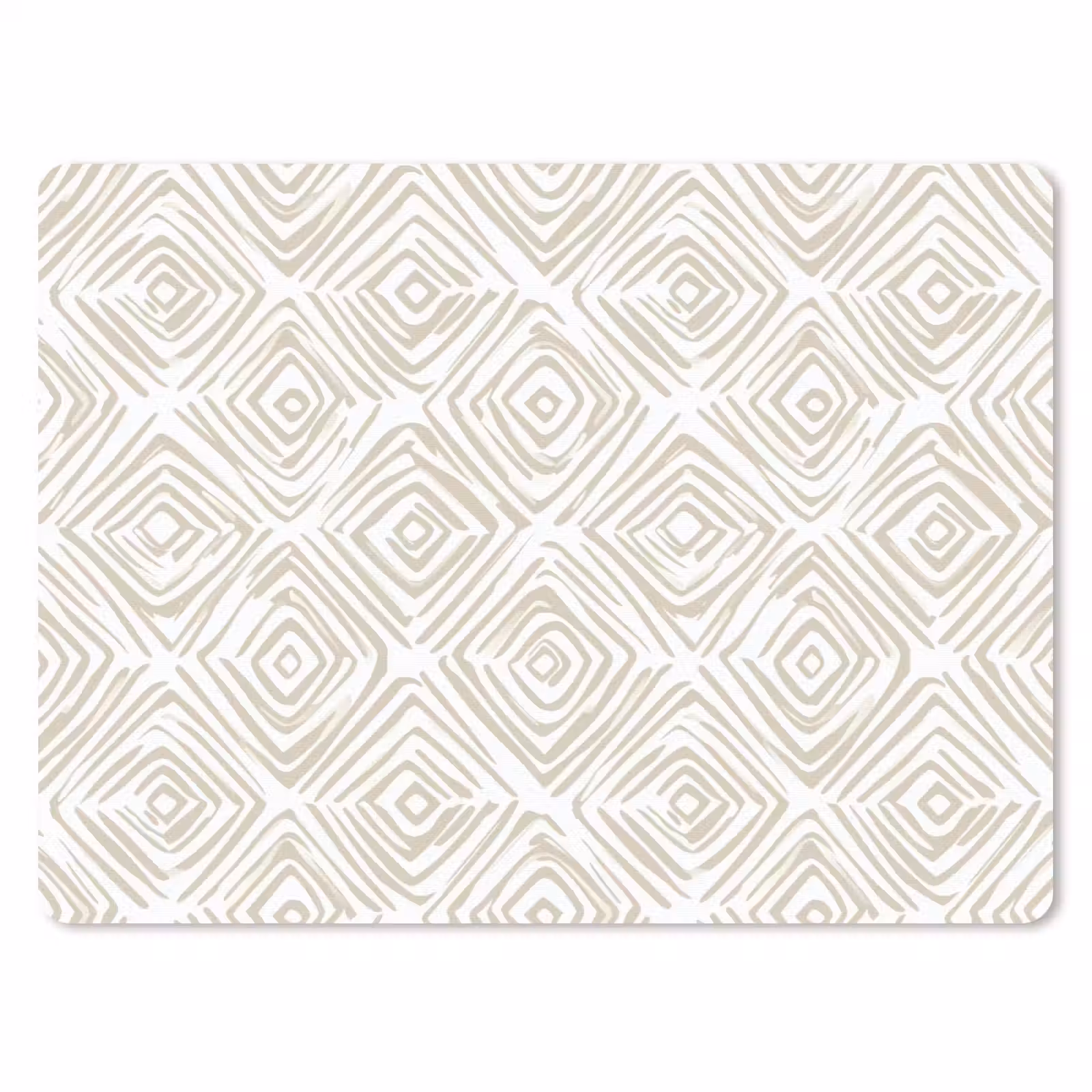Muismat - Abstract - Ruit - Beige — 1