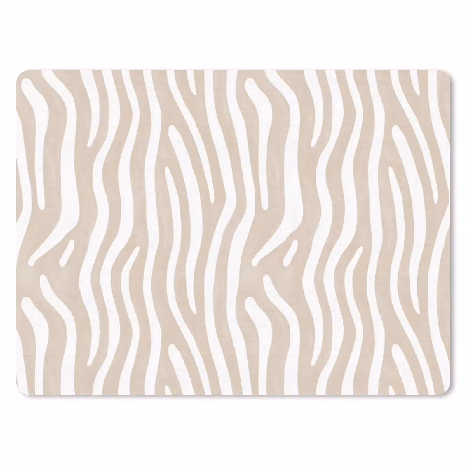 Muismat - Abstract - Zebra - Beige — 1