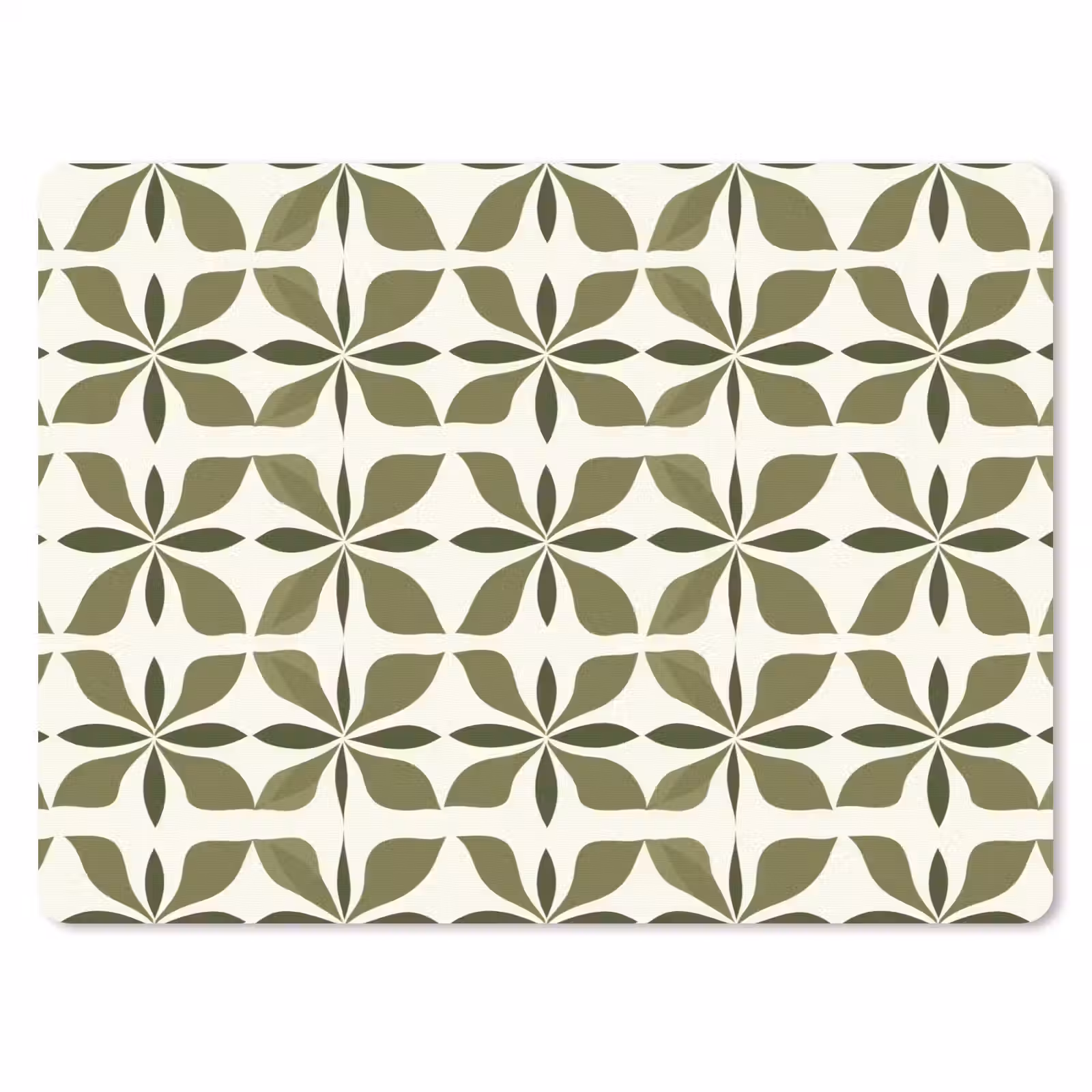 Muismat - Botanisch - Retro - Groen — 1