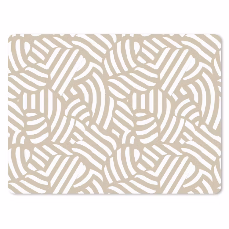 Muismat - Abstract - Modern - Beige — 1