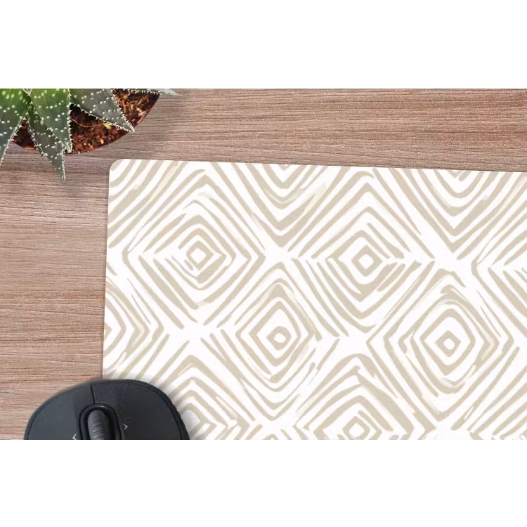 Muismat - Abstract - Ruit - Beige — 4