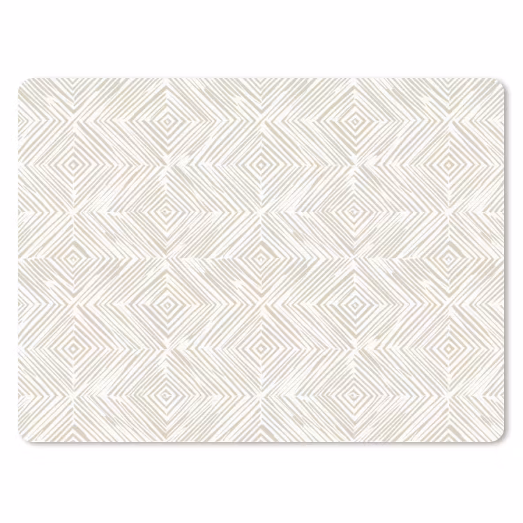 Muismat - Abstract - Ruiten - Beige — 1